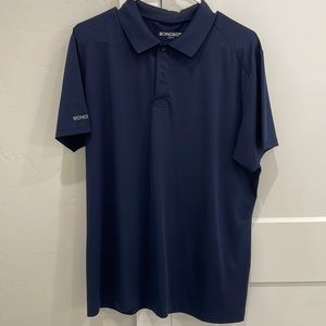 Bonobos golf shirt. Navy. Size Large slim